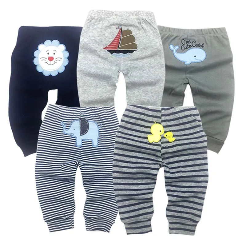 5Packs Unisex Baby Pants Spring Summer Kids Harem PP Trousers Cotton Knitted Boy Girl Toddler Leggings Newborn Infant Clothing