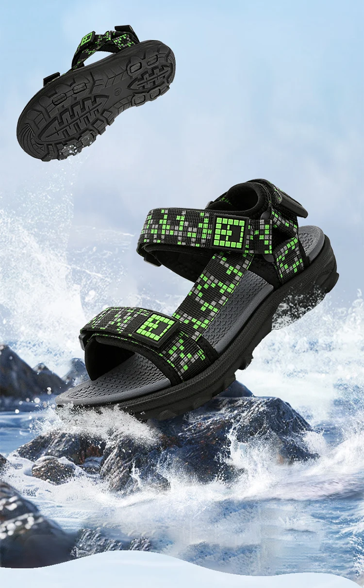 Kids Outdoor Non-Slip Sandals Boys Summer Fashion Beach Shoes Children Breathable Casual Walking Sandials