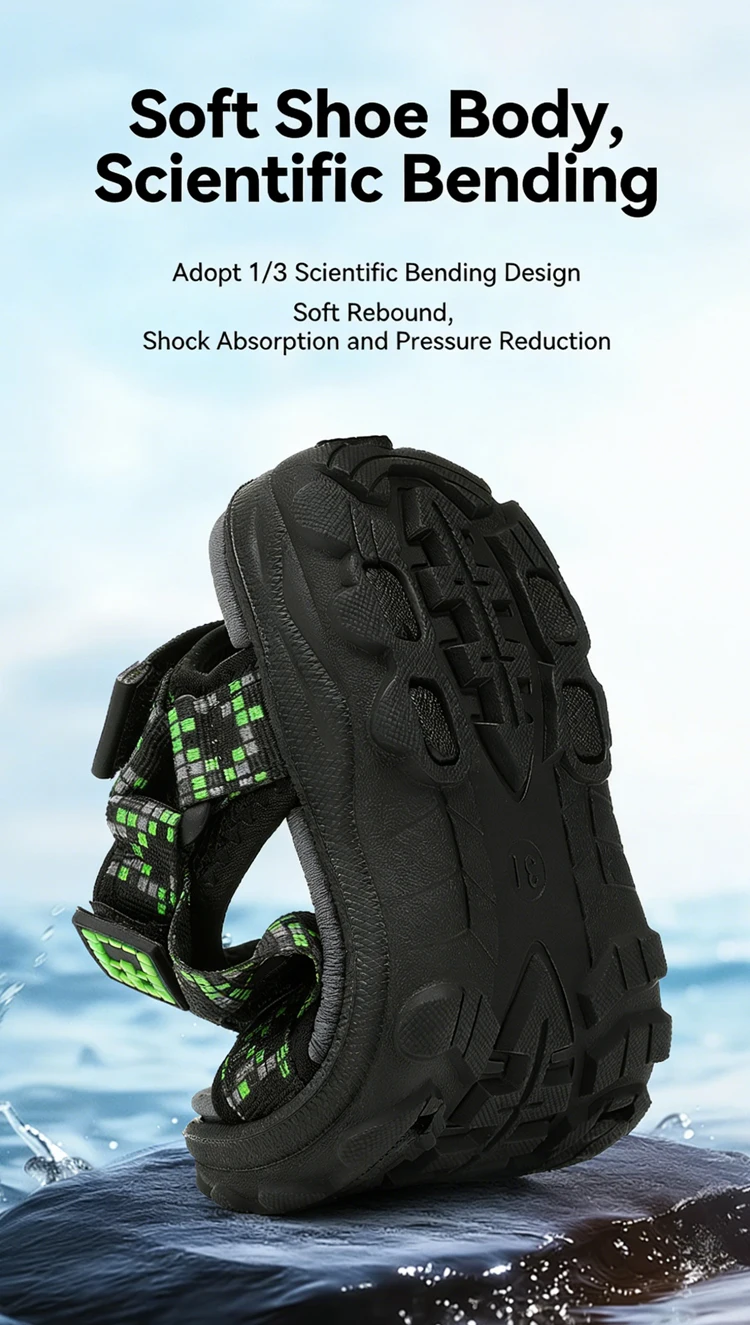Kids Outdoor Non-Slip Sandals Boys Summer Fashion Beach Shoes Children Breathable Casual Walking Sandials