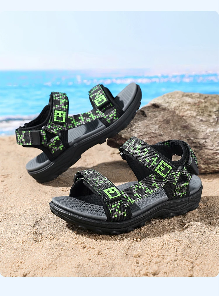 Kids Outdoor Non-Slip Sandals Boys Summer Fashion Beach Shoes Children Breathable Casual Walking Sandials
