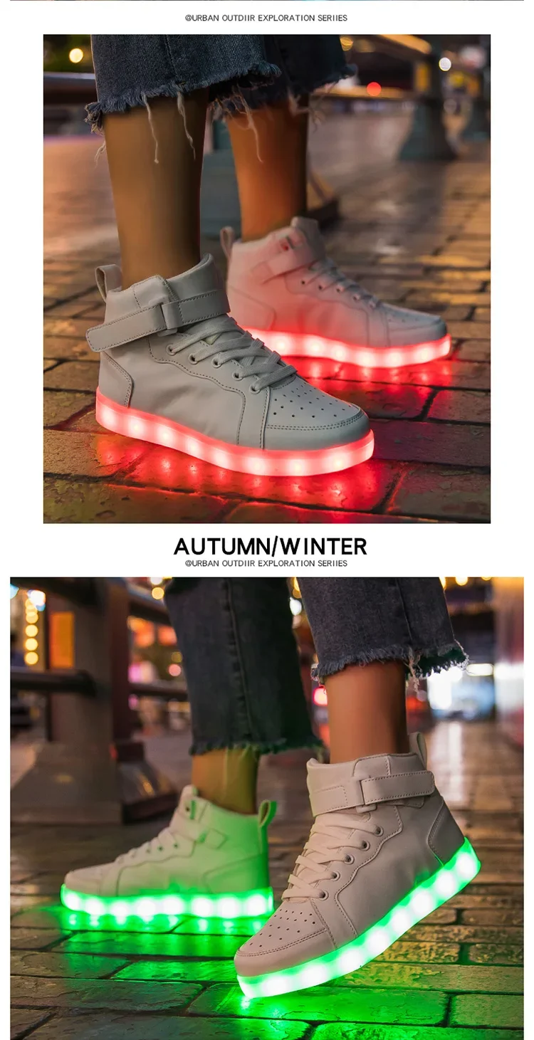 Size 25-40 Children Glowing Sneakers Kid Luminous Sneakers for Boys Girls Led Sneakers With Luminous Sole Lighted Shoes Men