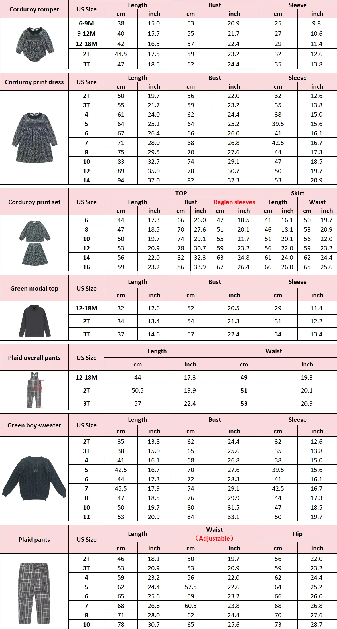 AS IL AW26 Corduroy Collection Floral Cotton Girls Print Smocking Dress Boys Sweater Embroidery Plaid Pants Brother Sister