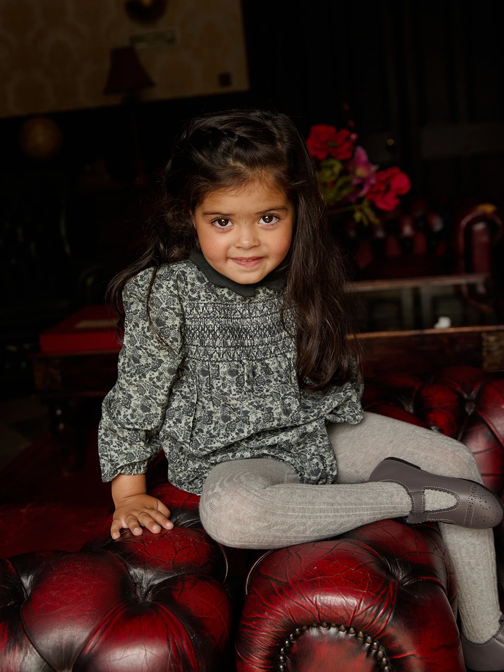 AS IL AW26 Corduroy Collection Floral Cotton Girls Print Smocking Dress Boys Sweater Embroidery Plaid Pants Brother Sister