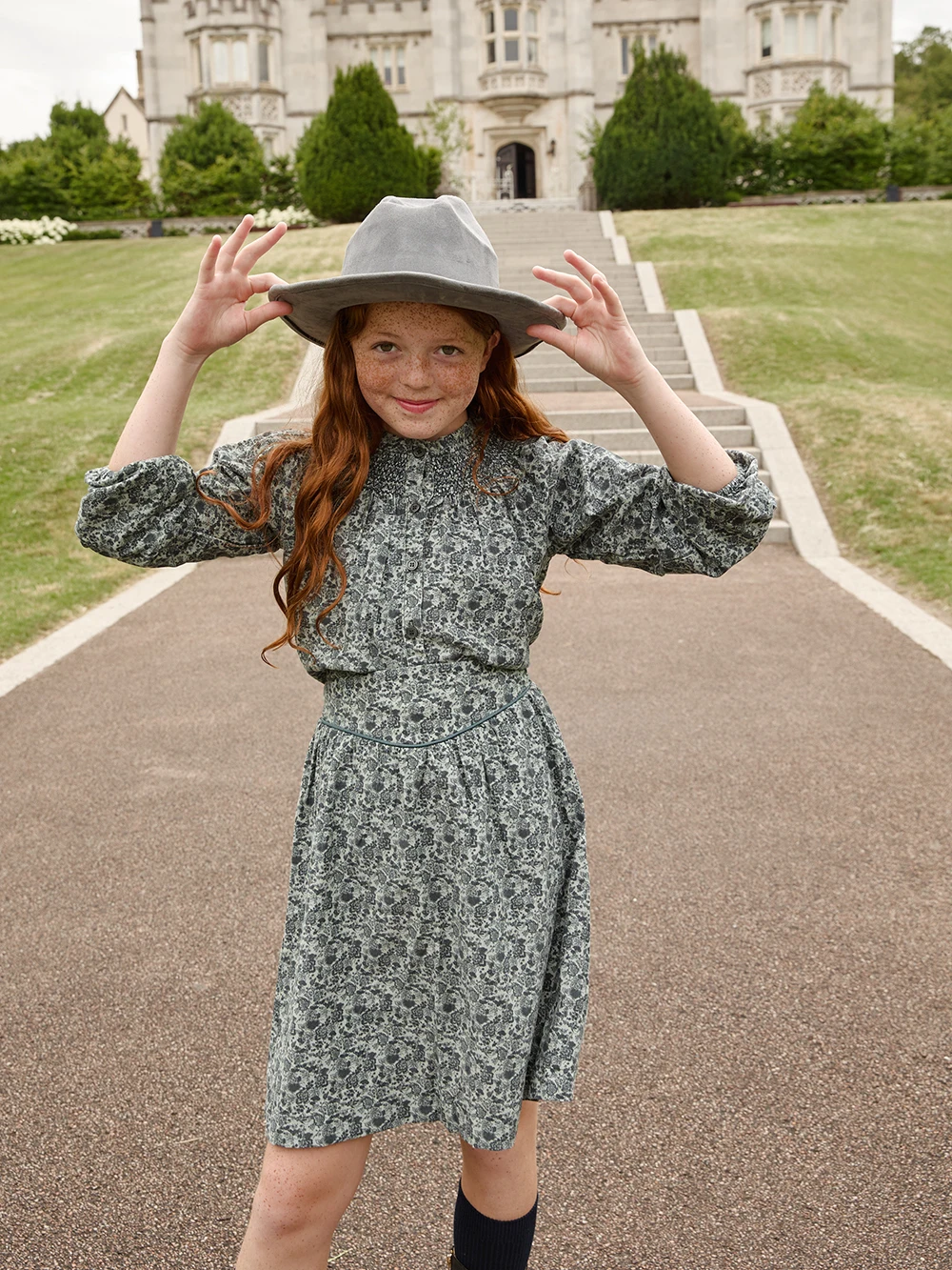 AS IL AW26 Corduroy Collection Floral Cotton Girls Print Smocking Dress Boys Sweater Embroidery Plaid Pants Brother Sister
