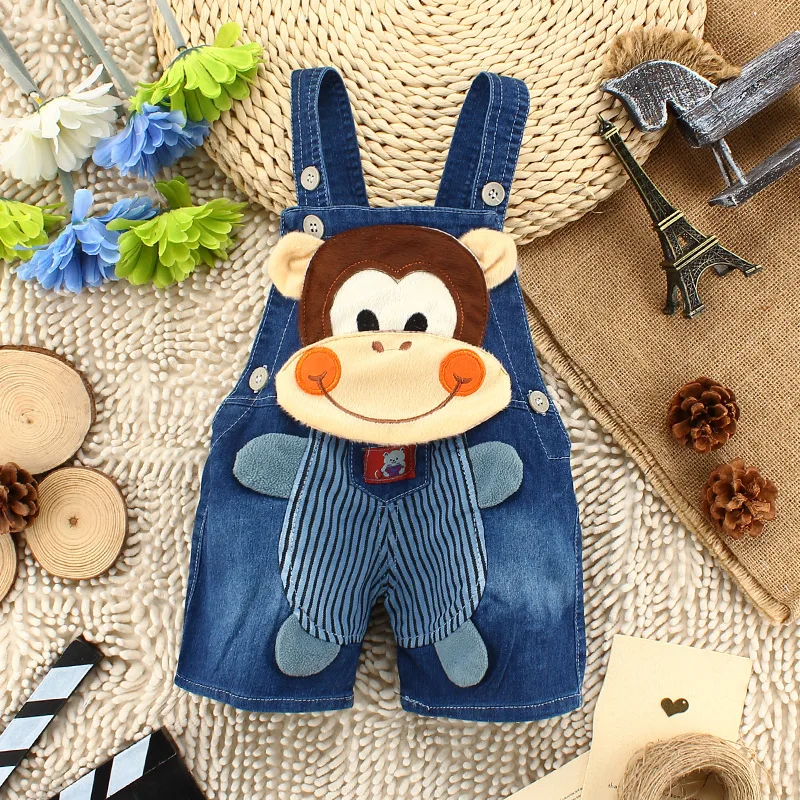 IENENS Summer Kids Baby Boys Jumper Pants Denim Shorts Jeans Overalls Toddler Infant Girl Playsuit Clothes Clothing Trousers
