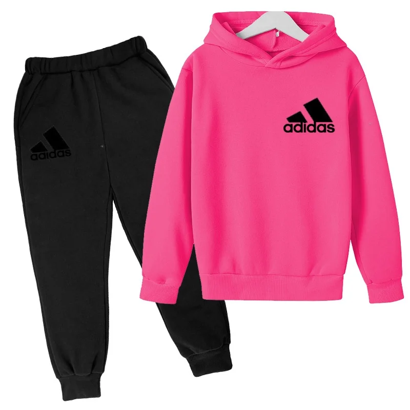 Latest Children's Sportswear Brand-Hoodie Jacket T-shirt+pants-Comfortable and Loose Fi -Suitable for Boys and Girls Aged 3 To13