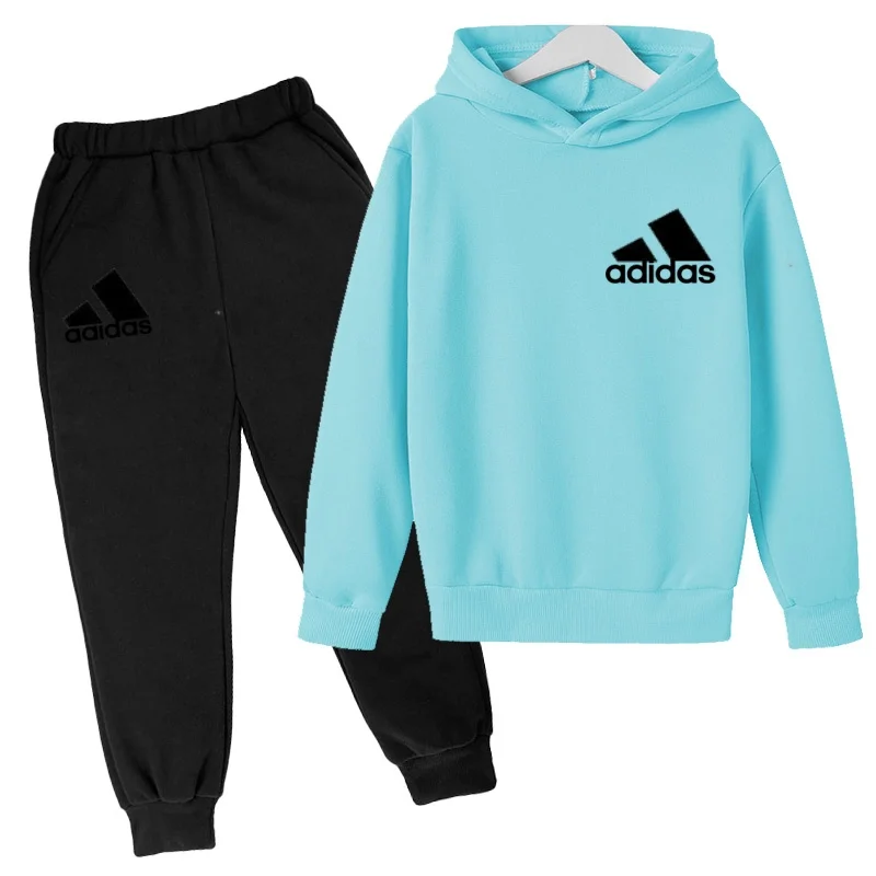 Latest Children's Sportswear Brand-Hoodie Jacket T-shirt+pants-Comfortable and Loose Fi -Suitable for Boys and Girls Aged 3 To13