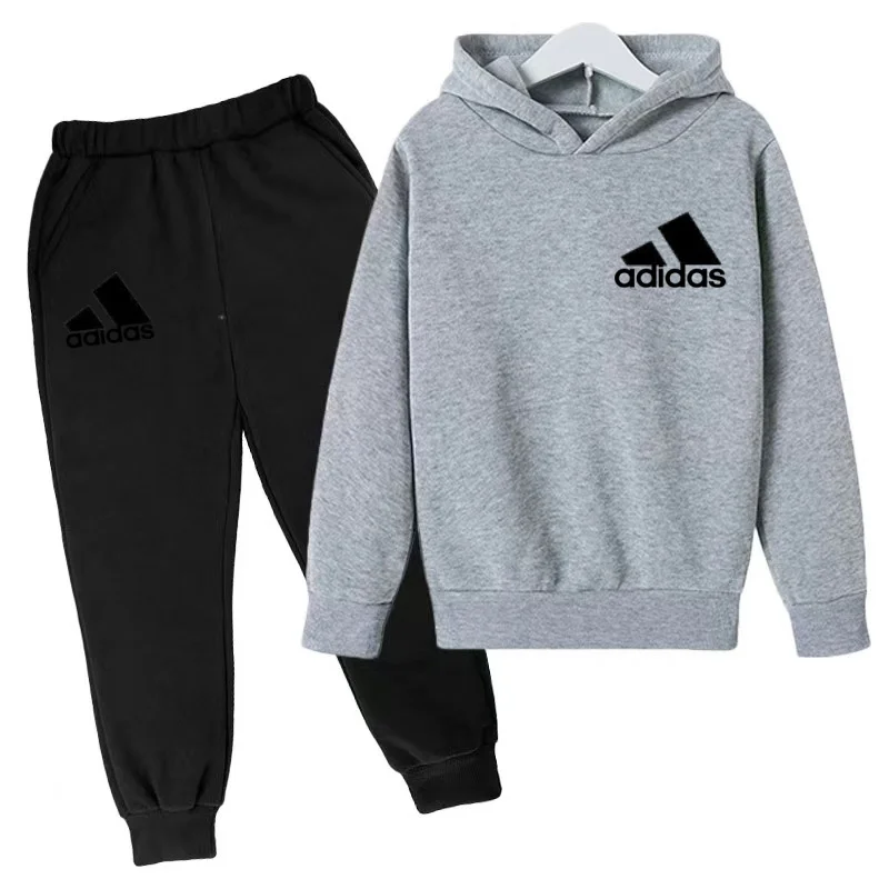 Latest Children's Sportswear Brand-Hoodie Jacket T-shirt+pants-Comfortable and Loose Fi -Suitable for Boys and Girls Aged 3 To13