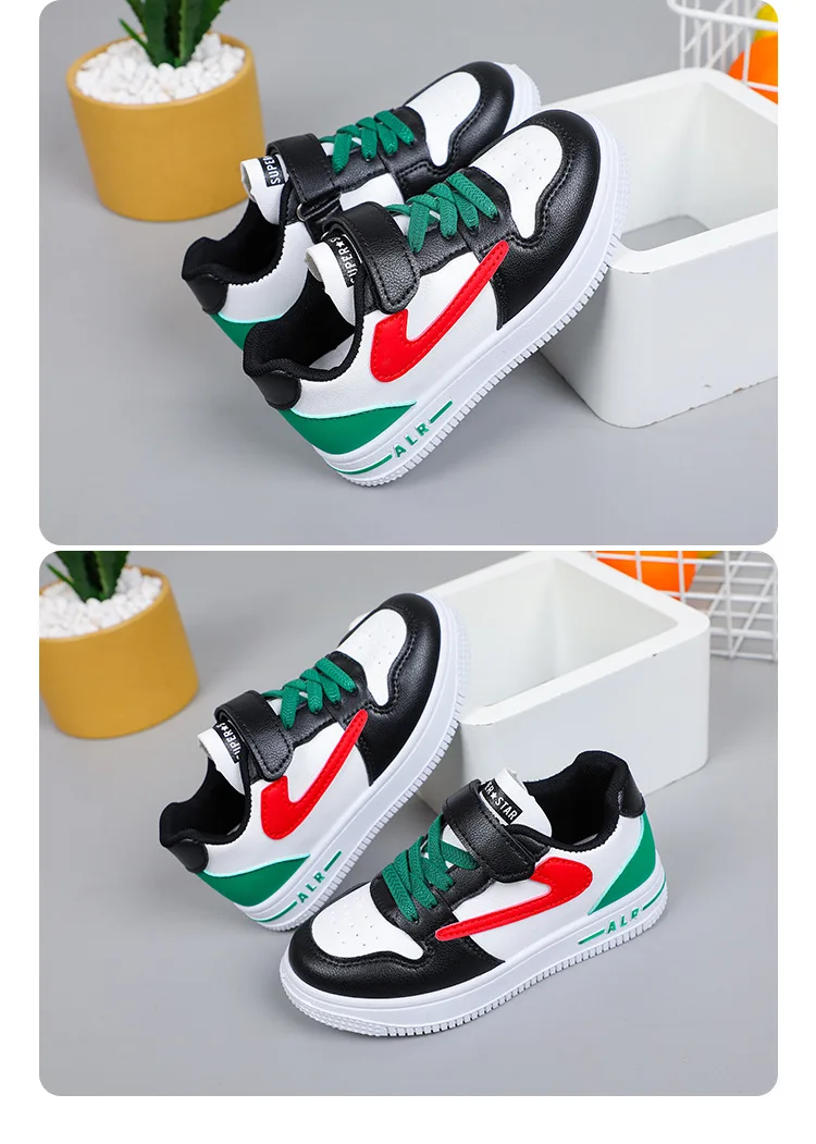 Boys Casual Shoes Spring Fall New Kids Low Top Lightweight Soft Sole School Waterproof Children Sneakers Lightweight Waterproof