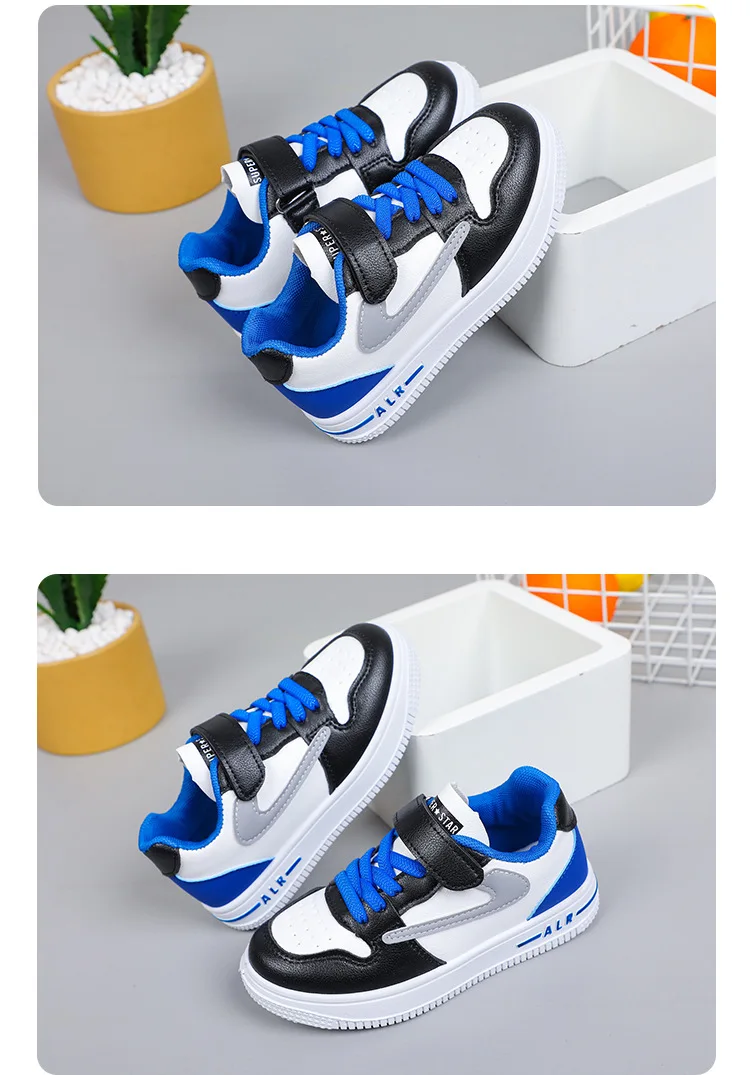 Boys Casual Shoes Spring Fall New Kids Low Top Lightweight Soft Sole School Waterproof Children Sneakers Lightweight Waterproof