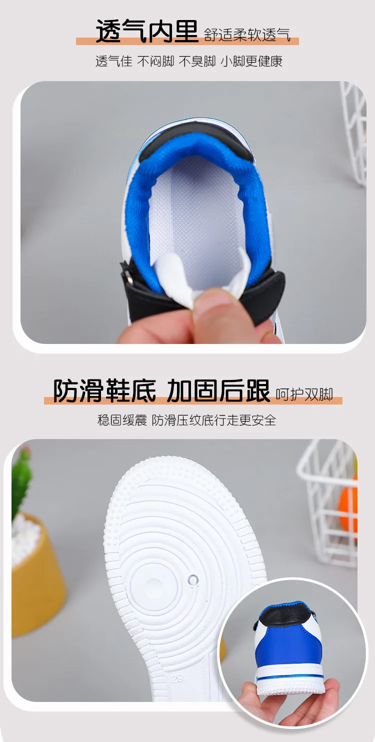 Boys Casual Shoes Spring Fall New Kids Low Top Lightweight Soft Sole School Waterproof Children Sneakers Lightweight Waterproof