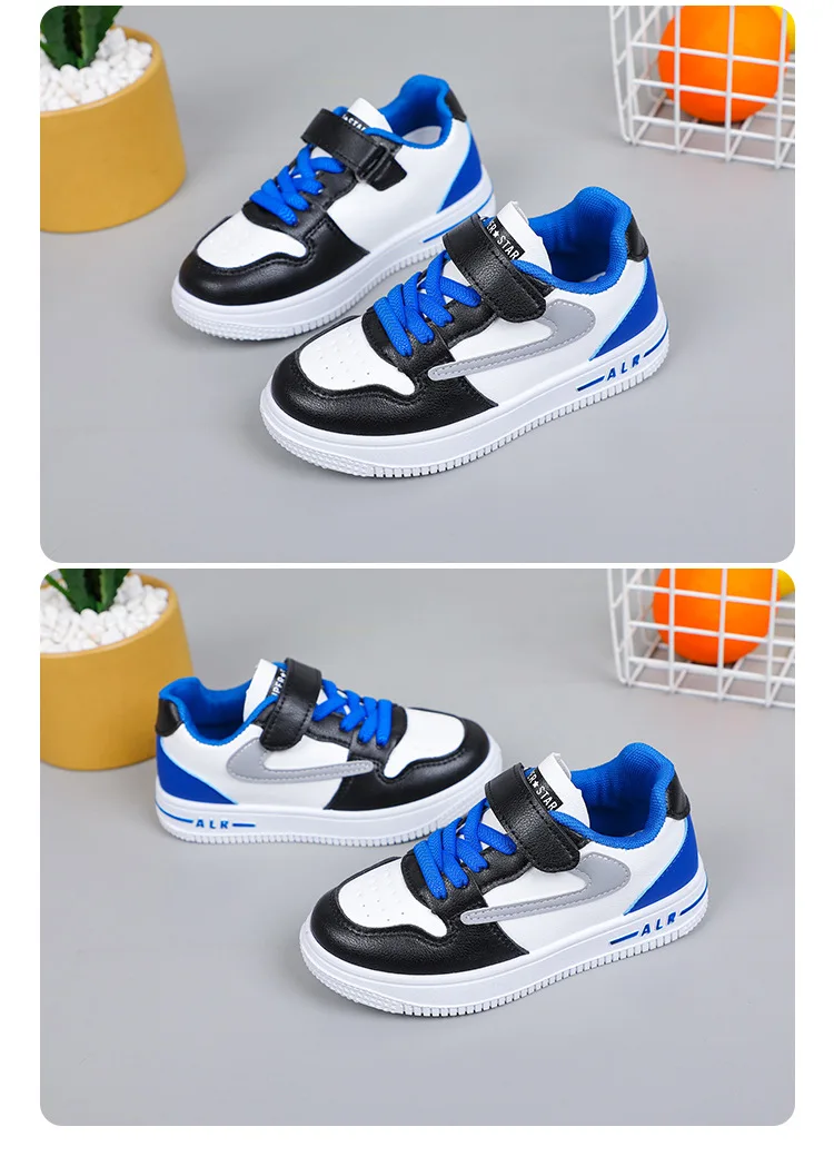 Boys Casual Shoes Spring Fall New Kids Low Top Lightweight Soft Sole School Waterproof Children Sneakers Lightweight Waterproof