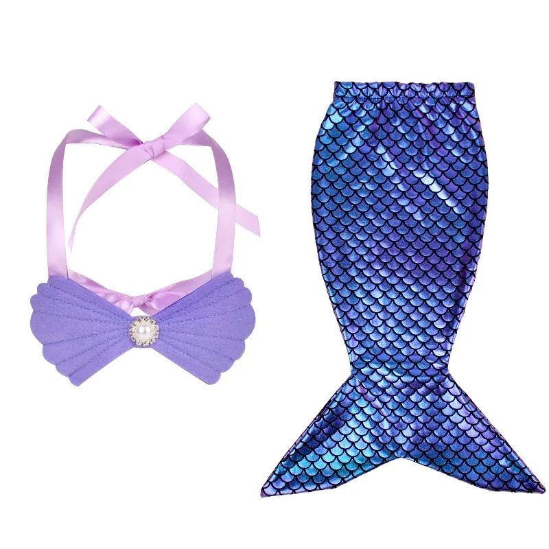 Newborn Mermaid Photography Baby Summer Swimsuit Photo Prop Cute Style Shooting Outfit Studio Posing Photoshoot Dress Accessory