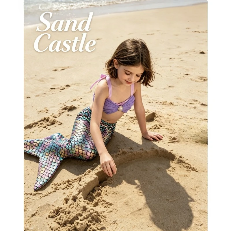Newborn Mermaid Photography Baby Summer Swimsuit Photo Prop Cute Style Shooting Outfit Studio Posing Photoshoot Dress Accessory