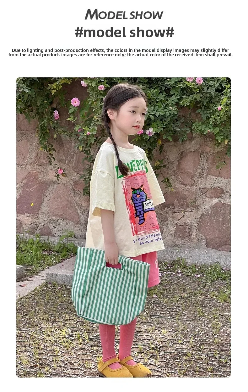2026 New Children's casual Set Summer fashion girls' sporty short-sleeved shorts summer wear 4-14Years old girls
