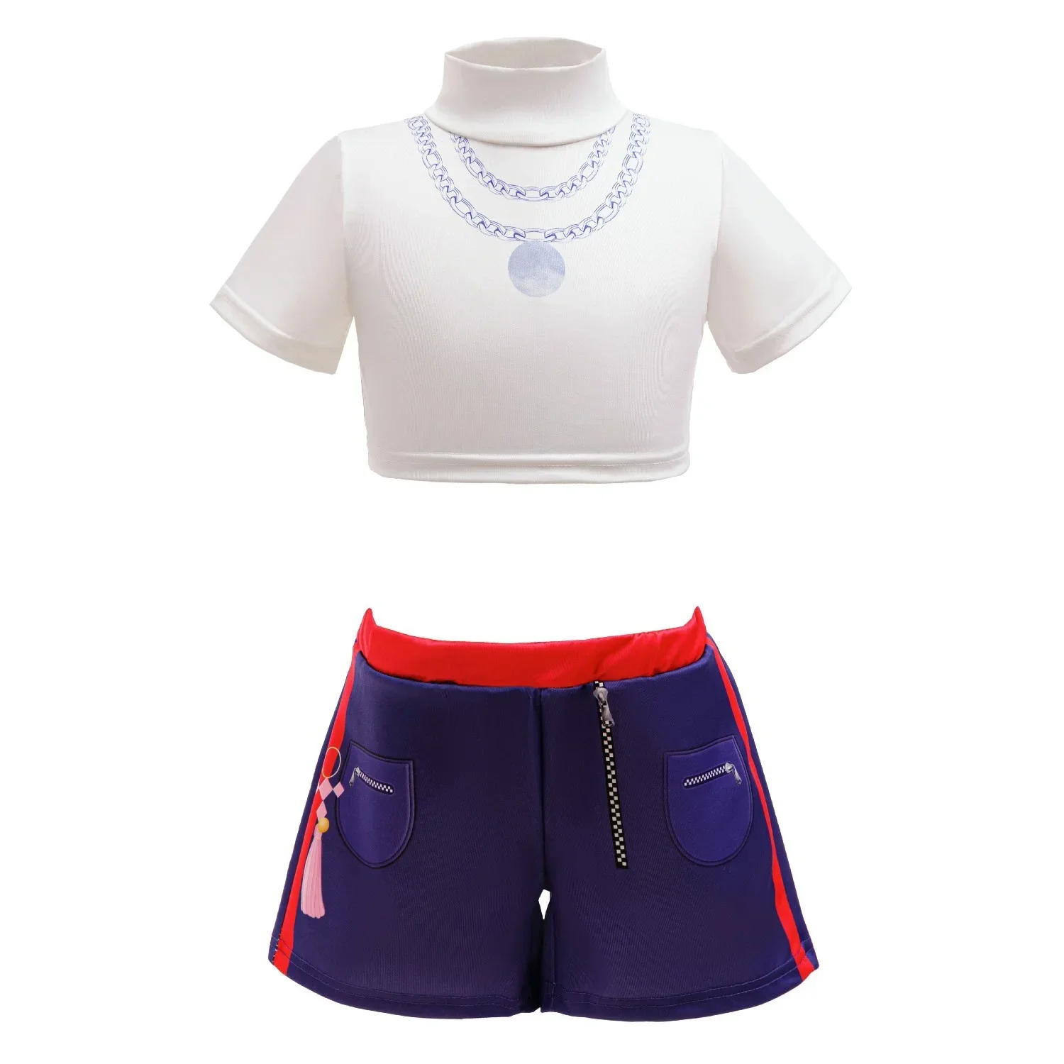 Girls Kids Idol Singer Stage Performance Costume Set Hip Hop Cosplay Outfit Jacket Top Shorts Skirt for Talent Show Party