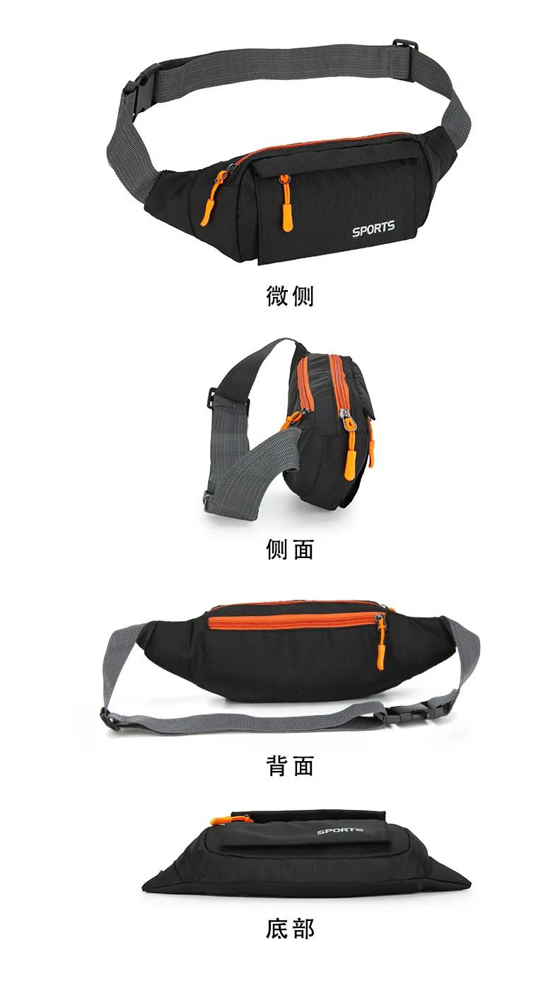 Kangaroo Bum Hip Fanny Waist Bag Pack For Men Women Waterproof Male Belt Pouch Belly Banana Ladies Sachet Mobile Running Wallet