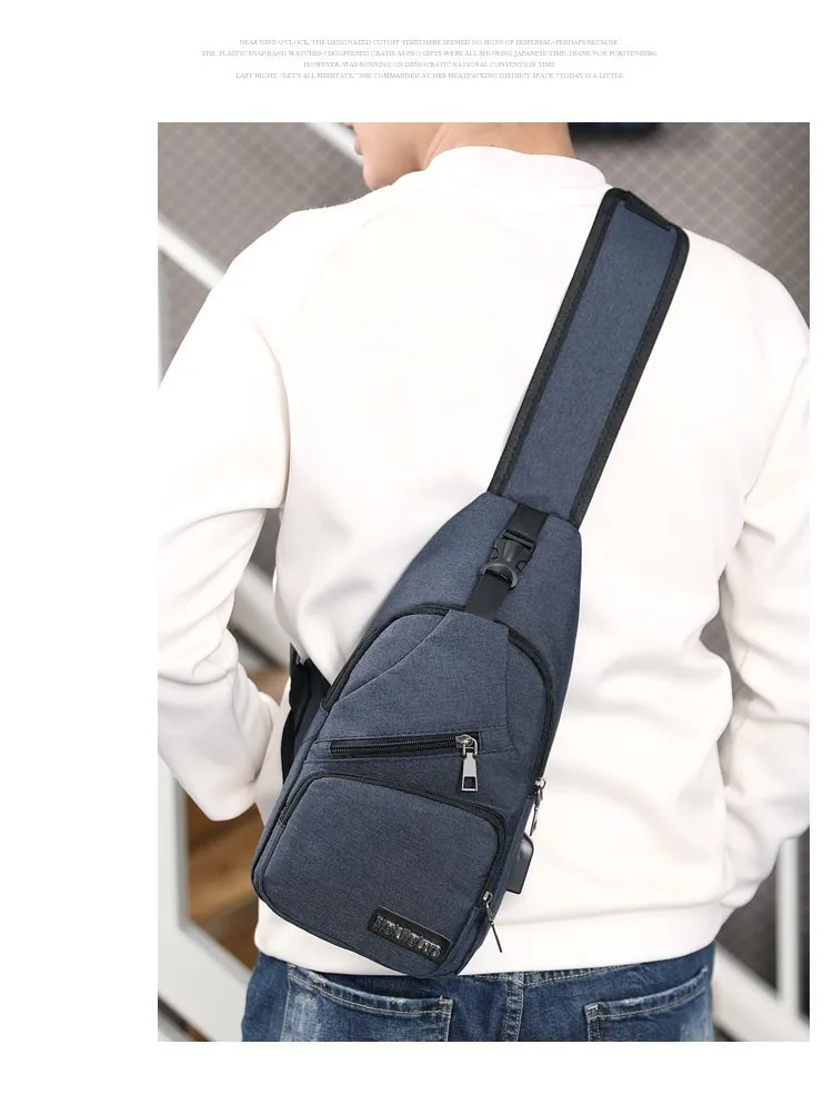 Fashion Casual Crossbody Bag Small Men's Shoulder Bag Men Diagonal Backpack Messenger Phone Bag Boy Fanny Chest Pack New
