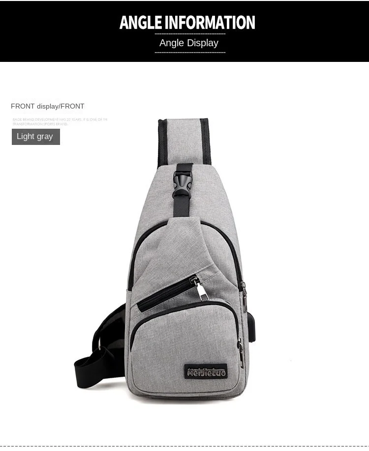 Fashion Casual Crossbody Bag Small Men's Shoulder Bag Men Diagonal Backpack Messenger Phone Bag Boy Fanny Chest Pack New