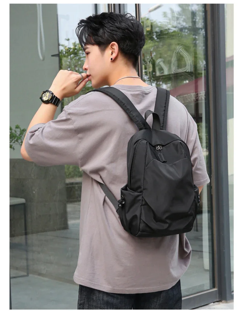 Sport Mini Men's Backpack Fashion Small Black Travel Rucksack Shoulder School Bag Canvas Designer Sports Backpacks Mochila Bags
