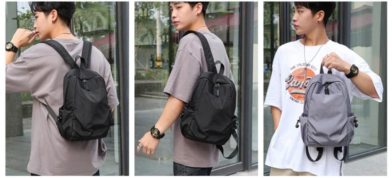 Sport Mini Men's Backpack Fashion Small Black Travel Rucksack Shoulder School Bag Canvas Designer Sports Backpacks Mochila Bags