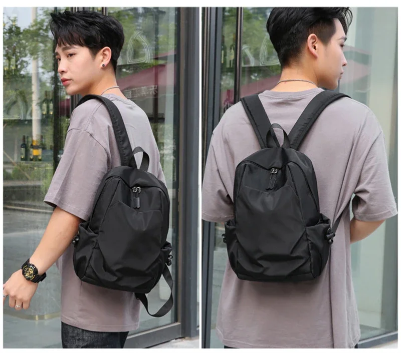 Sport Mini Men's Backpack Fashion Small Black Travel Rucksack Shoulder School Bag Canvas Designer Sports Backpacks Mochila Bags
