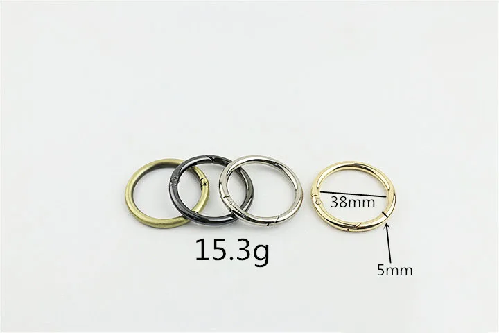 5Pcs 25/30/32/38MM Metal Spring Buckles Carabiner Hooks Handbag Clasp Stainless Steel Keyring Snap Gate O Ring Camping Clasp