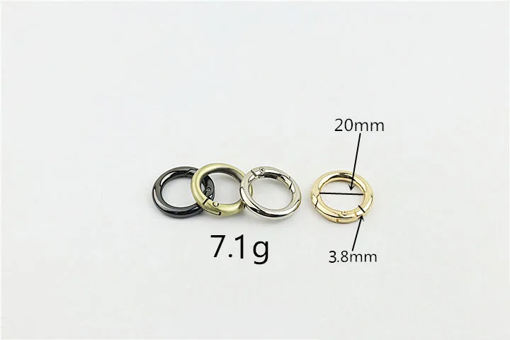 5Pcs 25/30/32/38MM Metal Spring Buckles Carabiner Hooks Handbag Clasp Stainless Steel Keyring Snap Gate O Ring Camping Clasp