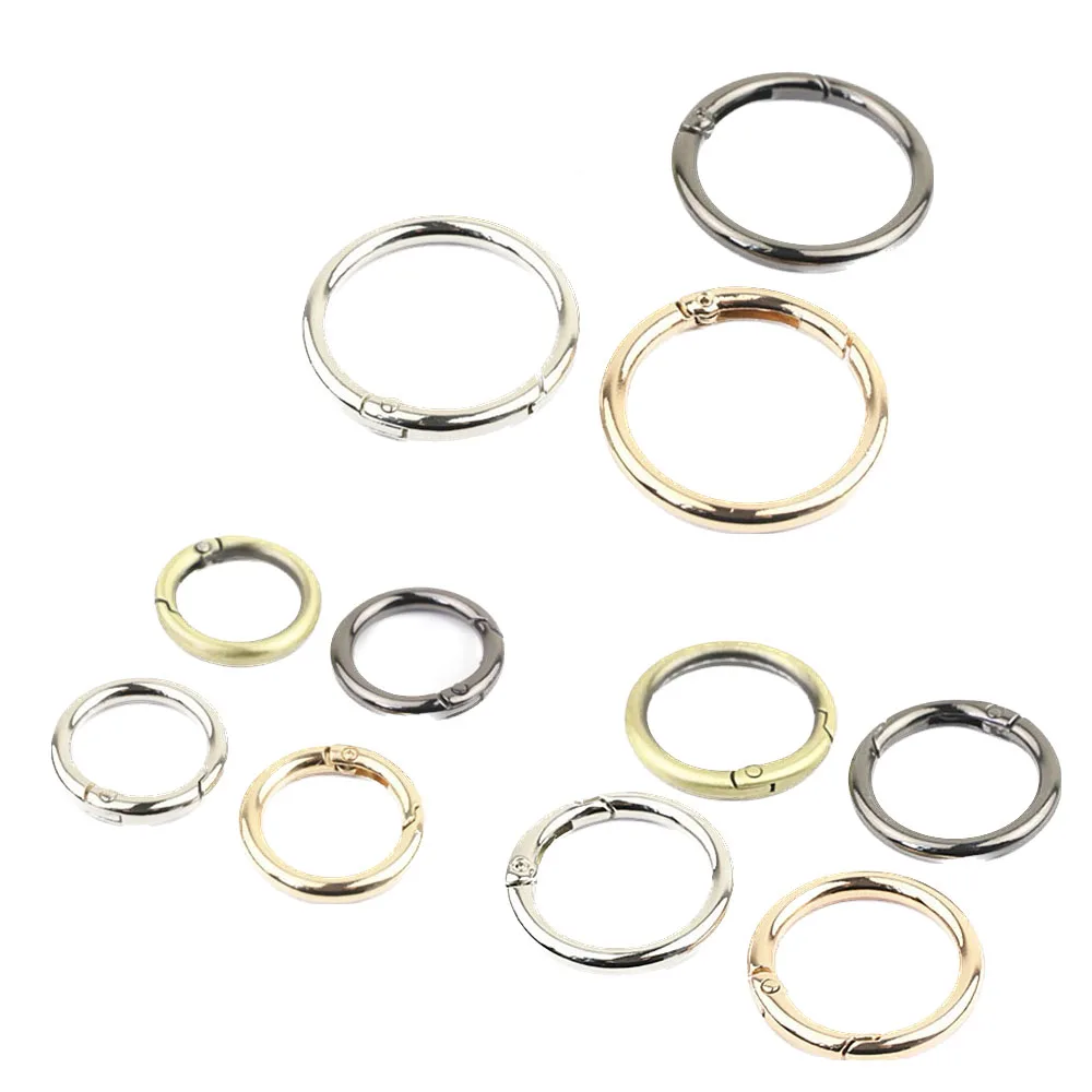 5Pcs 25/30/32/38MM Metal Spring Buckles Carabiner Hooks Handbag Clasp Stainless Steel Keyring Snap Gate O Ring Camping Clasp