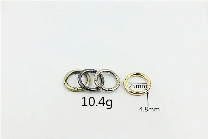 5Pcs 25/30/32/38MM Metal Spring Buckles Carabiner Hooks Handbag Clasp Stainless Steel Keyring Snap Gate O Ring Camping Clasp