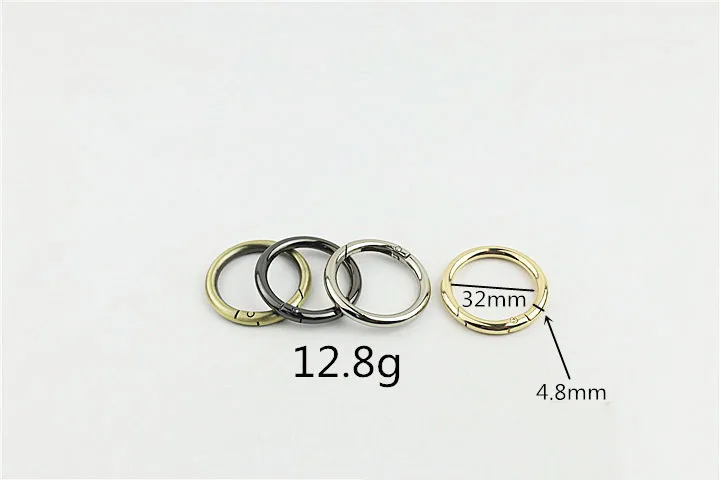 5Pcs 25/30/32/38MM Metal Spring Buckles Carabiner Hooks Handbag Clasp Stainless Steel Keyring Snap Gate O Ring Camping Clasp
