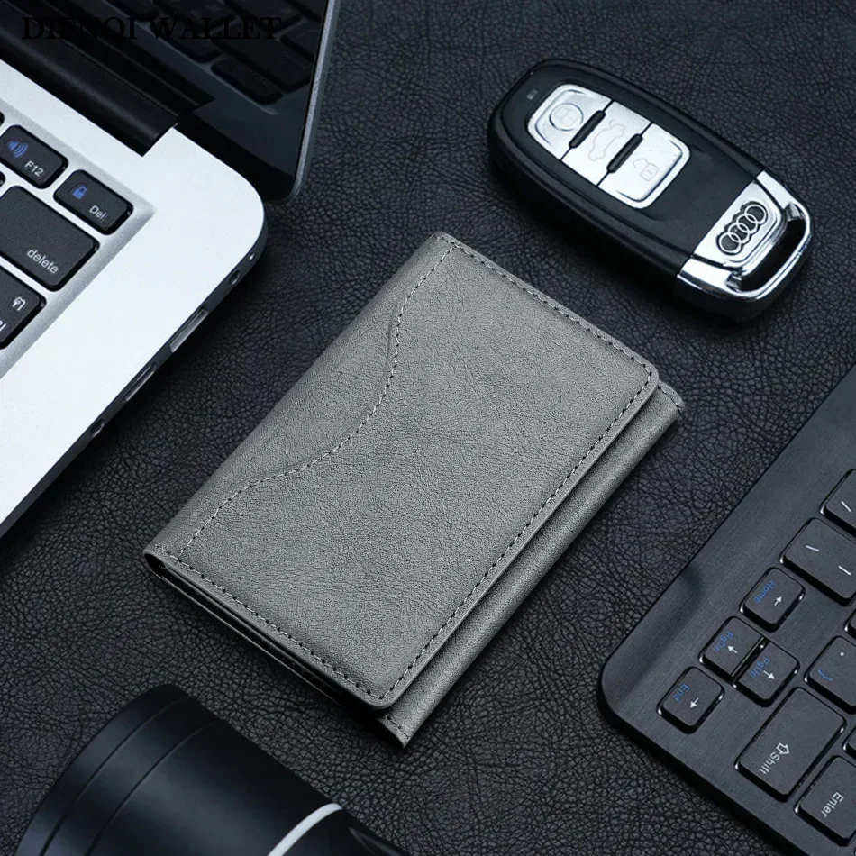 Unisex Magsafe Magnetic Card Wallet for Phone 16-15-14-13-12 Pro Max Mini - PU Leather Card Holder for Devices
