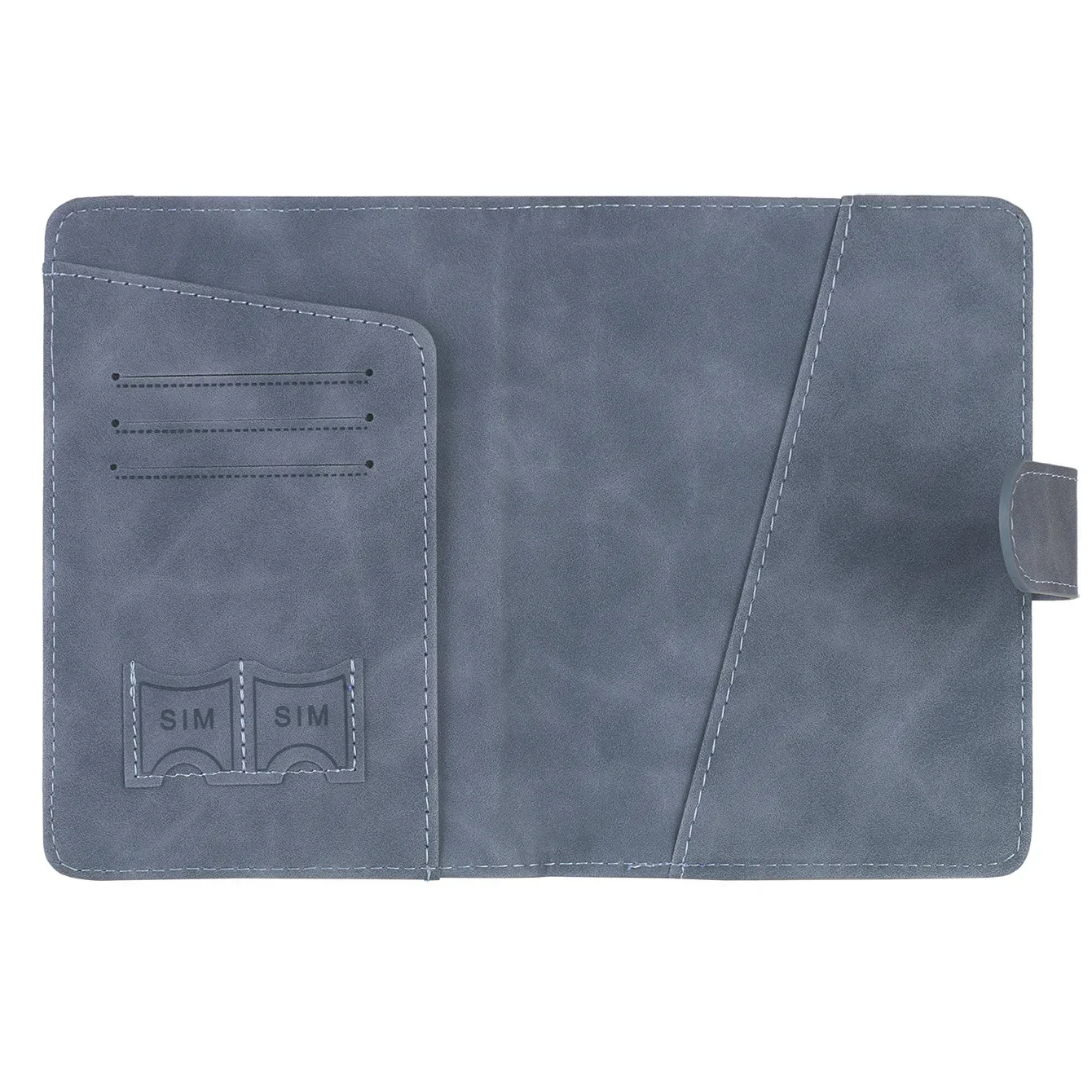 Simple Travel Passport Holder Cover Case Wallet RFID Blocking Business PU Leather Card Case Travel Accessories for Women Men