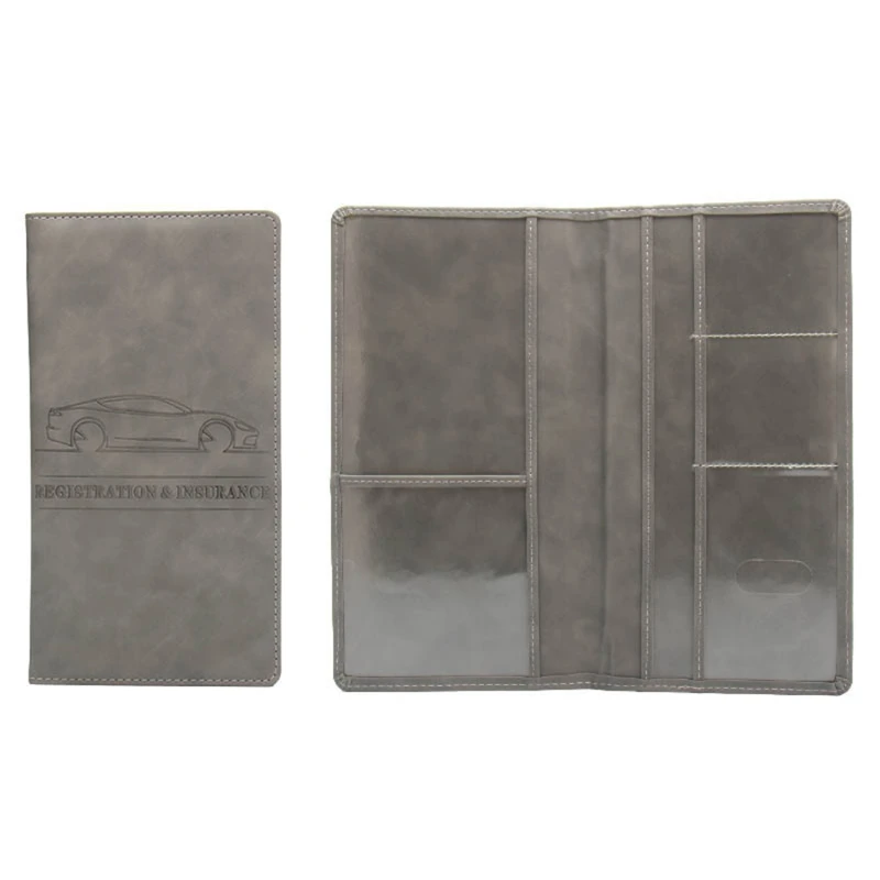 Car Registration Insurance Holder Driving License Cover Leather Auto Documents Drivers License Storage Bag Credit Card Holder