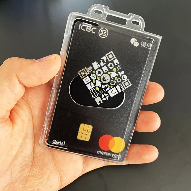 Zinc Alloy Retractable Keychain ID Credit Card Sleeve Horizontal and Vertical Dual-purpose Card Holder Work Permit Card Covers