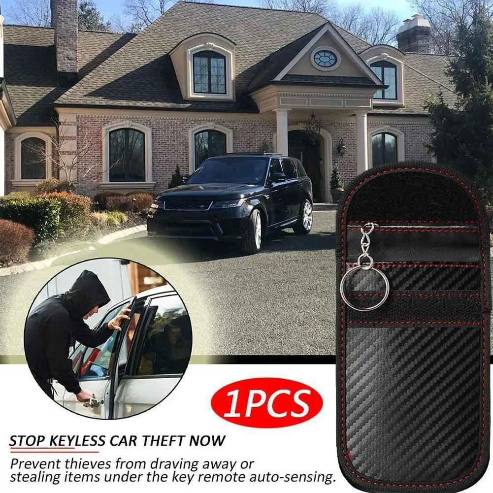 Key shielding cover Car Key Signal Blocker Case Faraday Cage Fob Pouch Keyless RFID Blocking Bag