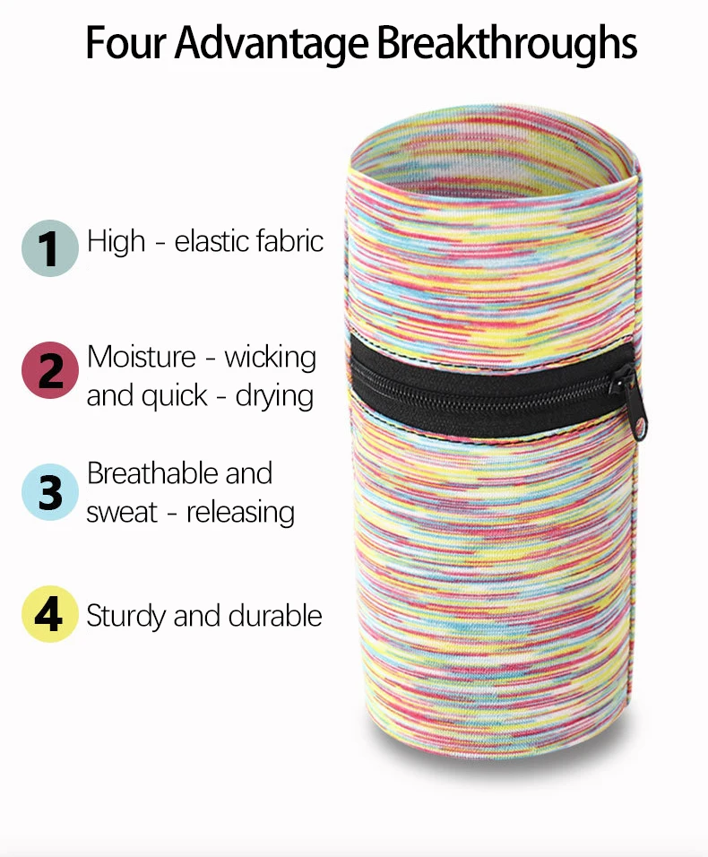 Sports Wrist Bag Outdoor Running Fitness Spring Summer Arm Pocket Breathable Zipper Quick Drying Ice Silk Men Women Wristlet