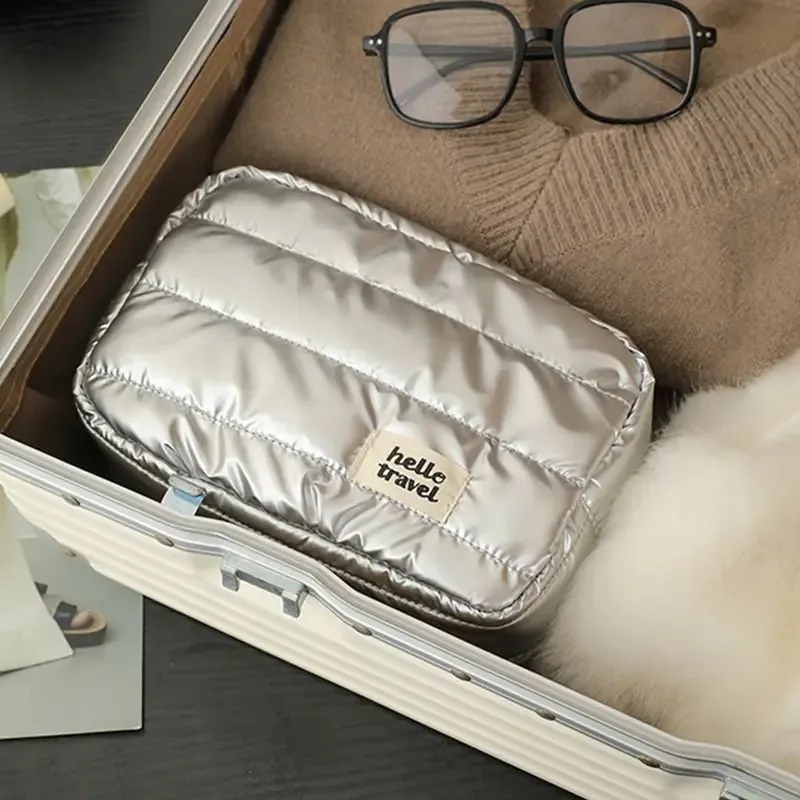 Large Capacity Travel Makeup Bag Fashion Portable Multifunctional Cosmetic Bag Waterproof Toiletry Storage Organizer Bag