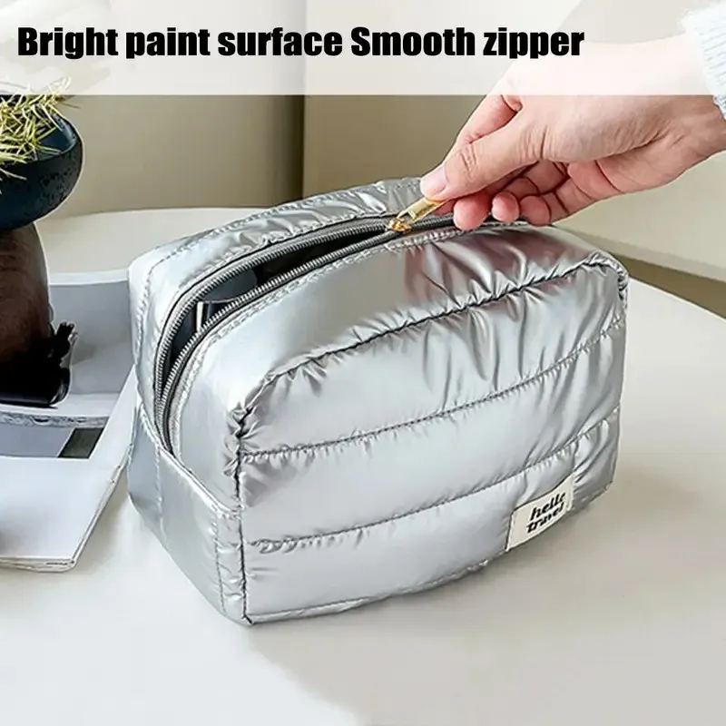 Large Capacity Travel Makeup Bag Fashion Portable Multifunctional Cosmetic Bag Waterproof Toiletry Storage Organizer Bag