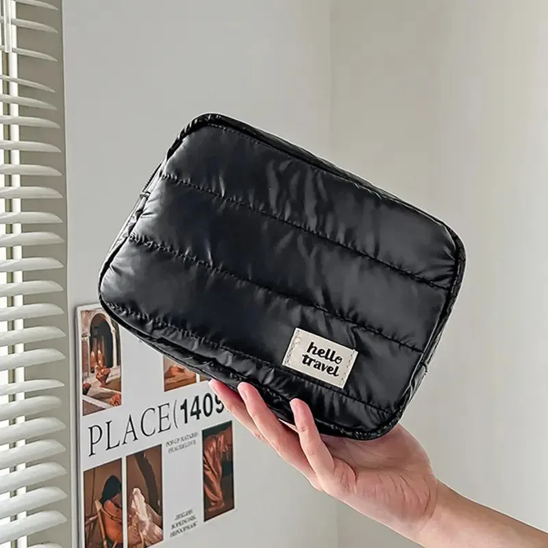 Large Capacity Travel Makeup Bag Fashion Portable Multifunctional Cosmetic Bag Waterproof Toiletry Storage Organizer Bag