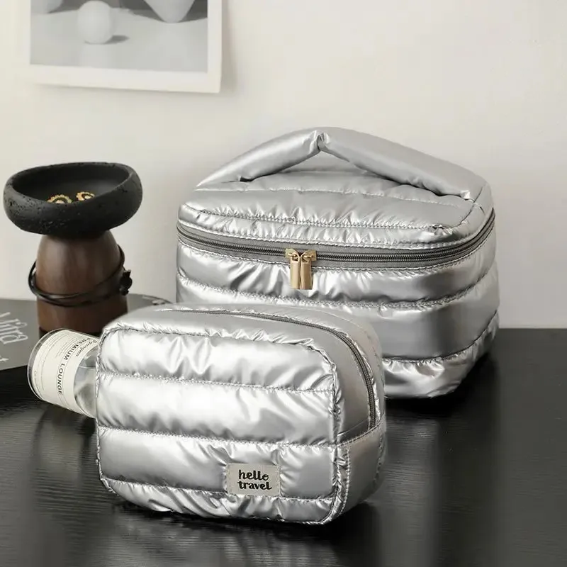 Large Capacity Travel Makeup Bag Fashion Portable Multifunctional Cosmetic Bag Waterproof Toiletry Storage Organizer Bag