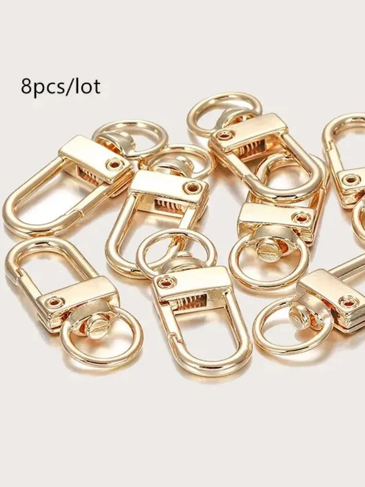 8pcs/lot Metal Universal Buckle Bag Buckle Multi Color Optional Key Buckle Alloy Buckle Lobster Buckle Bag Accessories