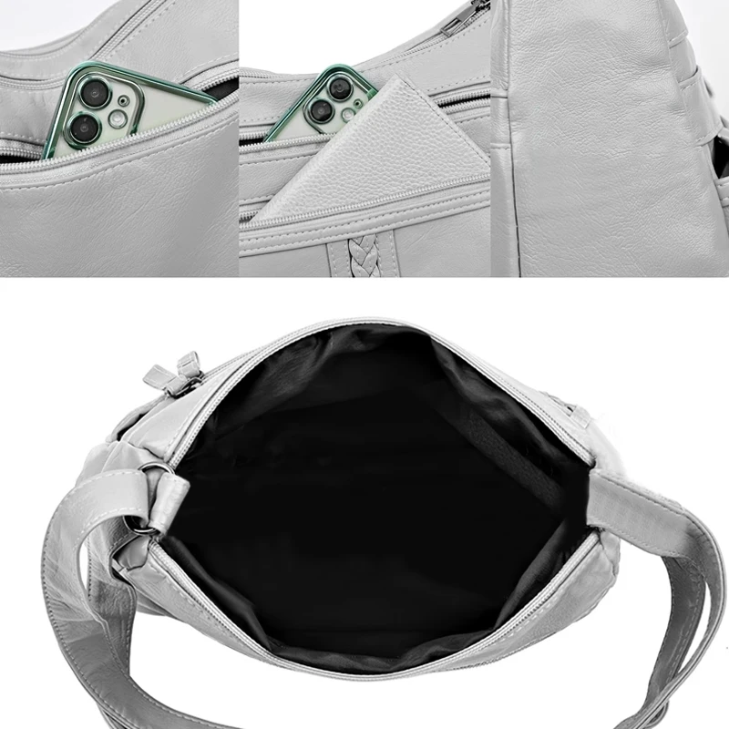 Stylish Multi-color Quilted Crossbody Bag, Women's Soft Leather Shoulder Purse with Adjustable Strap, Ideal for Everyday
