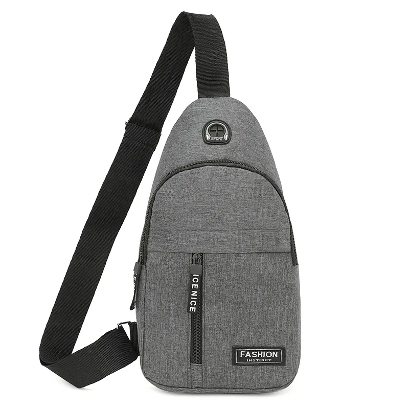 Men's Oxford Cloth Crossbody Bag New Trend Chest Bag Fashionable and Portable Shoulder Bag