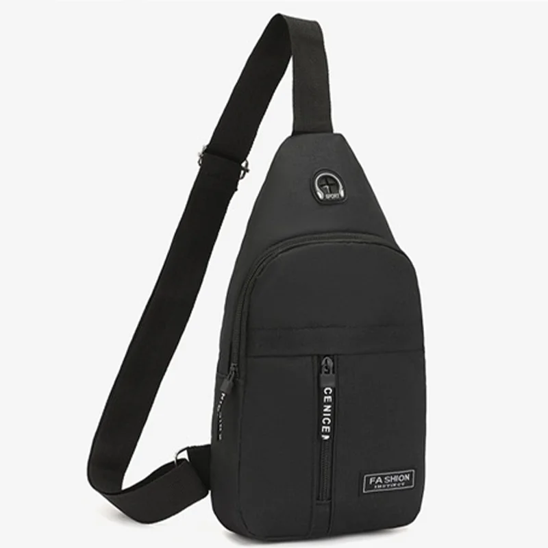 Men's Oxford Cloth Crossbody Bag New Trend Chest Bag Fashionable and Portable Shoulder Bag