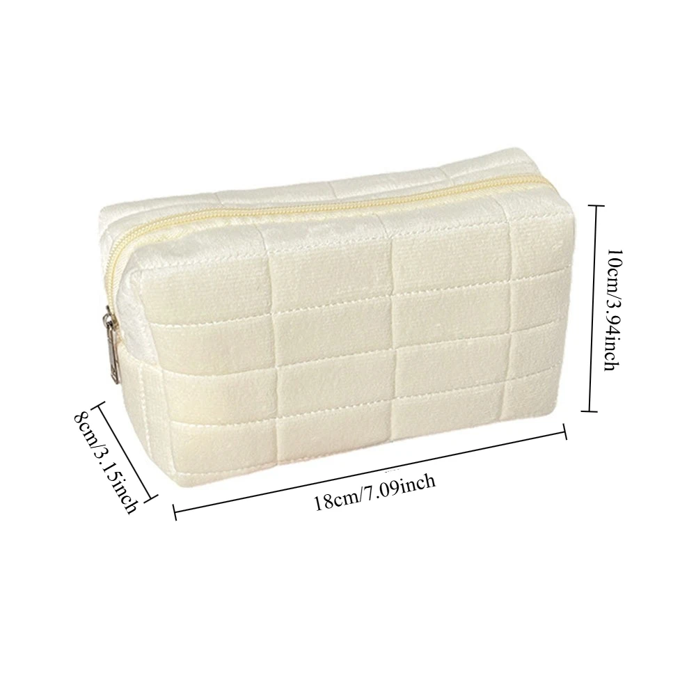 Velvet Large Capacity Pillow Cosmetic Storage Bag Portable Travel Toiletry Bag Small Outdoor Makeup Bag For Daily And Travel Use