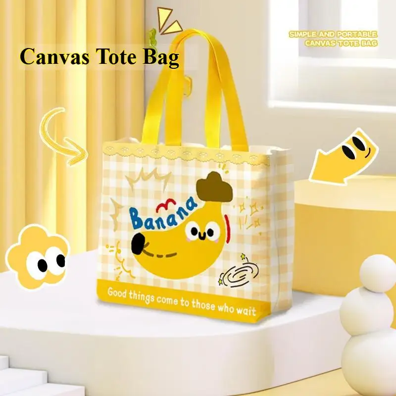 Pink Polka Dot Cat Canvas Handbag, Cute Mini Dopamine Bento Bag Lightweight Tote Bag for Daily Commute Outdoor Shopping