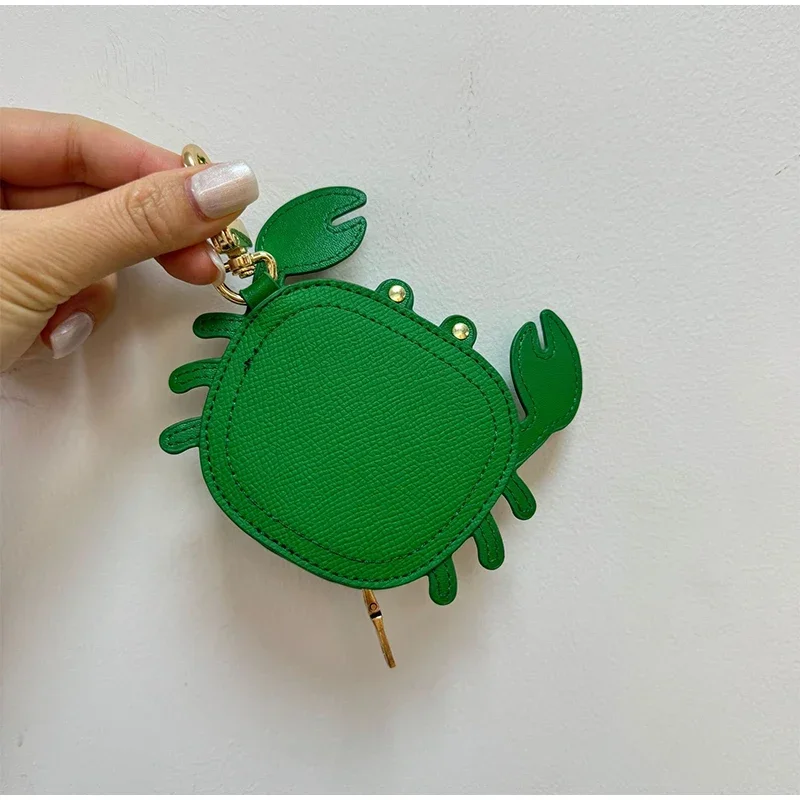 Crab Coin Purse Bag Charm Pendant,Mini Wallet Zipper Pouch for Earphone Storage,Backpack Handbag Hanging Decoration Accessories