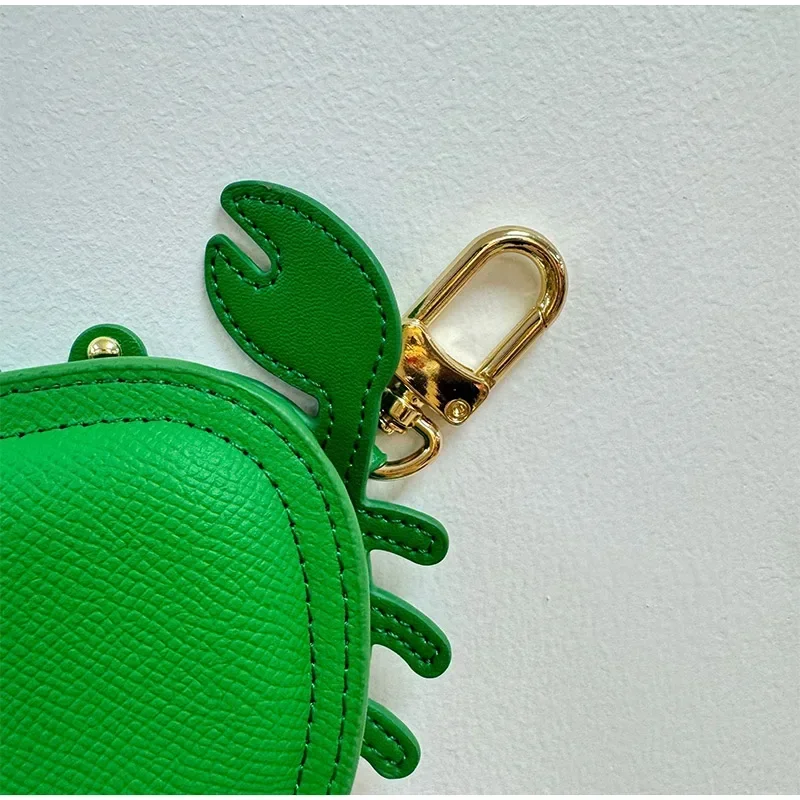 Crab Coin Purse Bag Charm Pendant,Mini Wallet Zipper Pouch for Earphone Storage,Backpack Handbag Hanging Decoration Accessories