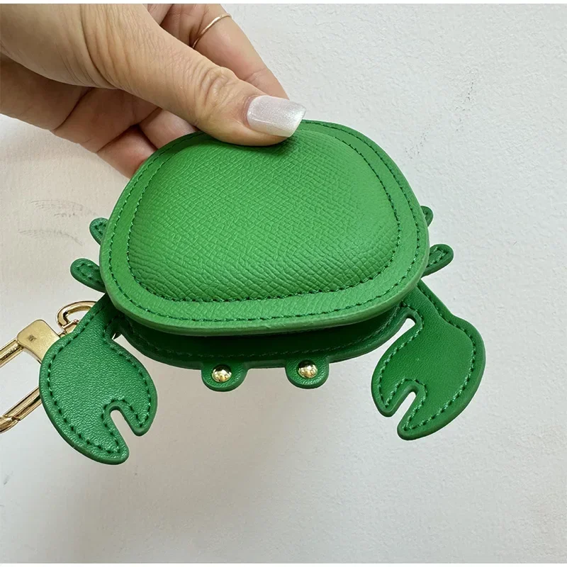 Crab Coin Purse Bag Charm Pendant,Mini Wallet Zipper Pouch for Earphone Storage,Backpack Handbag Hanging Decoration Accessories